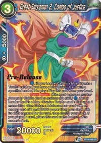 Great Saiyaman 2, Combo of Justice - Cross Spirits Pre-Release Cards - Dragon Ball Super: Masters card