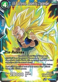 SS3 Gotenks, Calamity Challenger - Cross Spirits Pre-Release Cards - Dragon Ball Super: Masters card
