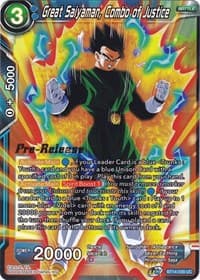 Great Saiyaman, Combo of Justice - Cross Spirits Pre-Release Cards - Dragon Ball Super: Masters card