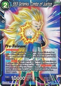 SS3 Gotenks, Combo of Justice - Cross Spirits Pre-Release Cards - Dragon Ball Super: Masters card