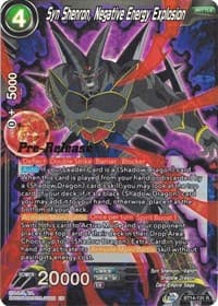 Syn Shenron, Negative Energy Explosion - Cross Spirits Pre-Release Cards - Dragon Ball Super: Masters card