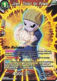Jiren, Thirst for Power - Cross Spirits Pre-Release Cards - Dragon Ball Super: Masters card