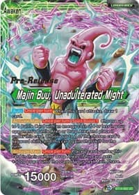 Majin Buu // Majin Buu, Unadulterated Might - Cross Spirits Pre-Release Cards - Dragon Ball Super: Masters card