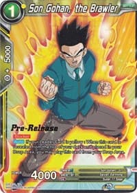 Son Gohan, the Brawler - Cross Spirits Pre-Release Cards - Dragon Ball Super: Masters card