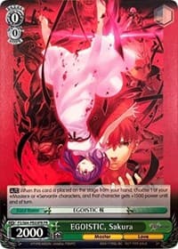 EGOISTIC, Sakura - Fate/stay night [Heaven's Feel] - Weiss Schwarz card