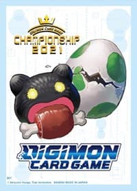 Digimon Card Game Official Sleeves - Digi-Egg (2021 Championship) - Bandai Card Sleeves - Card Sleeves card