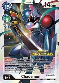 Chaosmon - BT4-090 (2021 Championship Online Regional) [Online Participant] - Great Legend - Digimon Card Game card