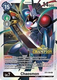 Chaosmon - BT4-090 (2021 Championship Online Regional) [Online Champion] - Great Legend - Digimon Card Game card