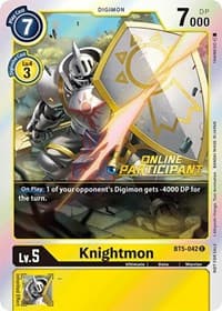 Knightmon - BT5-042 (2021 Championship Online Regional) [Online Participant] - Battle of Omni - Digimon Card Game card