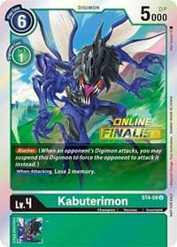 Kabuterimon - ST4-08 (2021 Championship Online Regional) [Online Finalist] - Starter Deck 04: Giga Green - Digimon Card Game card