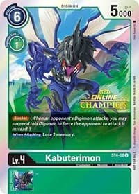 Kabuterimon - ST4-08 (2021 Championship Online Regional) [Online Champion] - Starter Deck 04: Giga Green - Digimon Card Game card