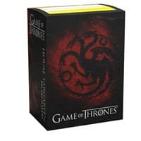 Dragon Shield Game of Thrones Brushed Art Sleeves: House Targaryen - Dragon Shield Card Sleeves - Card Sleeves card