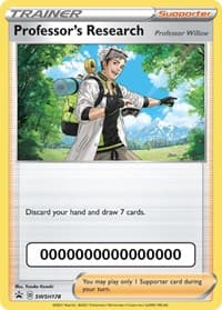 Professor's Research [Professor Willow] - SWSH178 (with Pokemon Go Code) - SWSH: Sword & Shield Promo Cards - Pokemon card