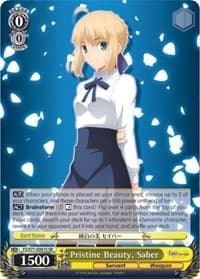 Pristine Beauty, Saber (SR) - Fate/stay night [Heaven's Feel] Vol.2 - Weiss Schwarz card