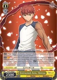 Entrusted Arm, Shirou - Fate/stay night [Heaven's Feel] Vol.2 - Weiss Schwarz card