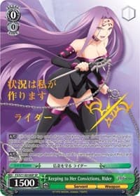 Keeping to Her Convictions, Rider (SP) - Fate/stay night [Heaven's Feel] Vol.2 - Weiss Schwarz card