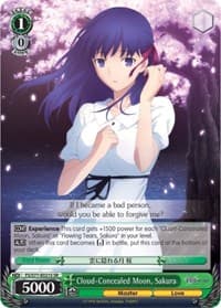 Cloud-Concealed Moon, Sakura (SR) - Fate/stay night [Heaven's Feel] Vol.2 - Weiss Schwarz card