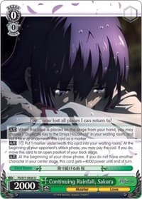 Continuing Rainfall, Sakura - Fate/stay night [Heaven's Feel] Vol.2 - Weiss Schwarz card