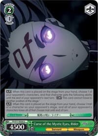 Curse of the Mystic Eyes, Rider - Fate/stay night [Heaven's Feel] Vol.2 - Weiss Schwarz card