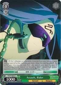 Assault, Rider - Fate/stay night [Heaven's Feel] Vol.2 - Weiss Schwarz card