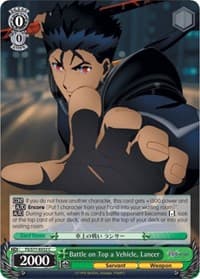 Battle on Top a Vehicle, Lancer - Fate/stay night [Heaven's Feel] Vol.2 - Weiss Schwarz card