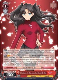 Wielder of the Jeweled Sword, Rin - Fate/stay night [Heaven's Feel] Vol.2 - Weiss Schwarz card
