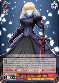 Onyx Beauty, Saber Alter - Fate/stay night [Heaven's Feel] Vol.2 - Weiss Schwarz card