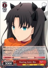Sharing Intel, Rin - Fate/stay night [Heaven's Feel] Vol.2 - Weiss Schwarz card