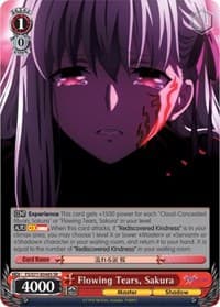 Flowing Tears, Sakura (SR) - Fate/stay night [Heaven's Feel] Vol.2 - Weiss Schwarz card