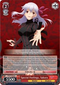 Special Feelings, Sakura - Fate/stay night [Heaven's Feel] Vol.2 - Weiss Schwarz card