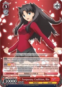 Temporary Coalition, Rin - Fate/stay night [Heaven's Feel] Vol.2 - Weiss Schwarz card