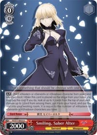 Smiling, Saber Alter - Fate/stay night [Heaven's Feel] Vol.2 - Weiss Schwarz card