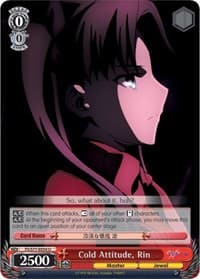Cold Attitude, Rin - Fate/stay night [Heaven's Feel] Vol.2 - Weiss Schwarz card