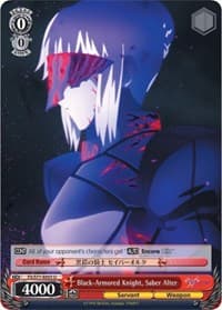 Black-Armored Knight, Saber Alter - Fate/stay night [Heaven's Feel] Vol.2 - Weiss Schwarz card