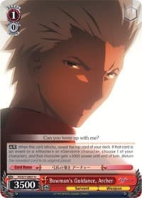 Bowman's Guidance, Archer - Fate/stay night [Heaven's Feel] Vol.2 - Weiss Schwarz card