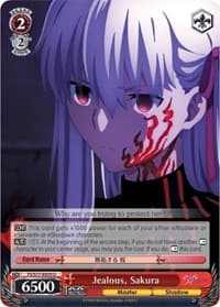 Jealous, Sakura - Fate/stay night [Heaven's Feel] Vol.2 - Weiss Schwarz card