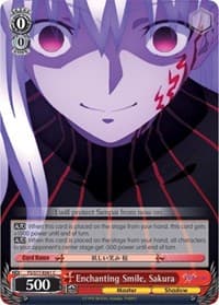 Enchanting Smile, Sakura - Fate/stay night [Heaven's Feel] Vol.2 - Weiss Schwarz card