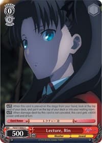 Lecture, Rin - Fate/stay night [Heaven's Feel] Vol.2 - Weiss Schwarz card