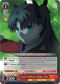 Jewel Defense Magic, Rin - Fate/stay night [Heaven's Feel] Vol.2 - Weiss Schwarz card