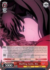 Bluffing Smile, Rin - Fate/stay night [Heaven's Feel] Vol.2 - Weiss Schwarz card