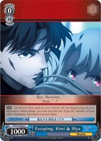Escaping, Kirei & Illya - Fate/stay night [Heaven's Feel] Vol.2 - Weiss Schwarz card