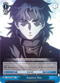 Baptism Rite - Fate/stay night [Heaven's Feel] Vol.2 - Weiss Schwarz card
