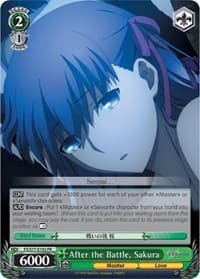 After the Battle, Sakura - Fate/stay night [Heaven's Feel] Vol.2 - Weiss Schwarz card