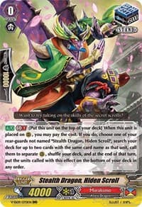 Stealth Dragon, Hiden Scroll - V-SS09: Revival Selection - Cardfight Vanguard card