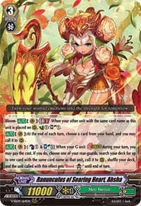 Ranunculus of Searing Heart, Ahsha - V-SS09: Revival Selection - Cardfight Vanguard card