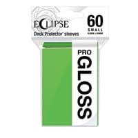 PRO-Gloss Eclipse Small Deck Protector Sleeves - Lime Green (60-Pack) - Ultra Pro Card Sleeves - Card Sleeves card