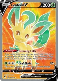 Leafeon V (Full Art) - SWSH07: Evolving Skies - Pokemon card