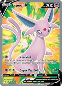Espeon V (Full Art) - SWSH07: Evolving Skies - Pokemon card