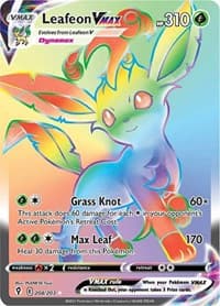 Leafeon VMAX (Secret) - SWSH07: Evolving Skies - Pokemon card