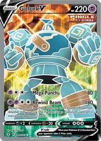 Golurk V (Full Art) - SWSH07: Evolving Skies - Pokemon card